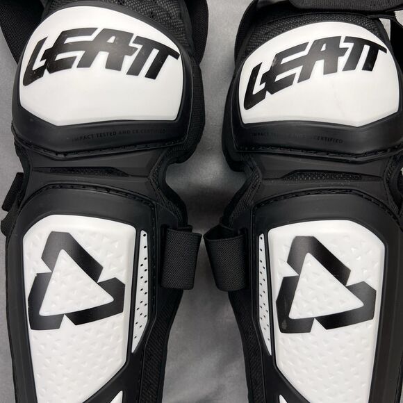 Leatt 3.0 Ext Knee & Shin Guards -‎ XXL Motocross Dirt Bike Offroad Pair Worn 1x - Picture 2 of 15